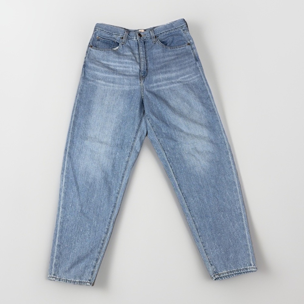 Levi's High Loose‎ Taper Jeans Womens 30 Light Blue Denim Cotton Hemp 17847-0015